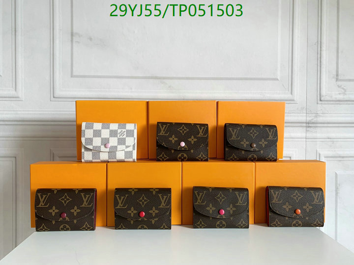 LV Bags-(4A)-Wallet-,Code: TP051503,$: 29USD