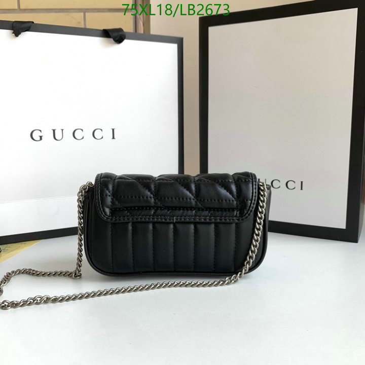 Gucci Bag-(4A)-Marmont,Code: LB2673,$: 75USD