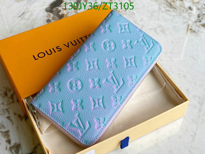 LV Bags-(Mirror)-Wallet-,Code: ZT3105,$: 139USD