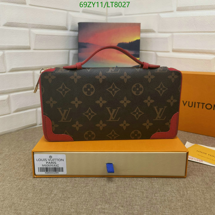 LV Bags-(4A)-Wallet-,Code: LT8027,$: 69USD