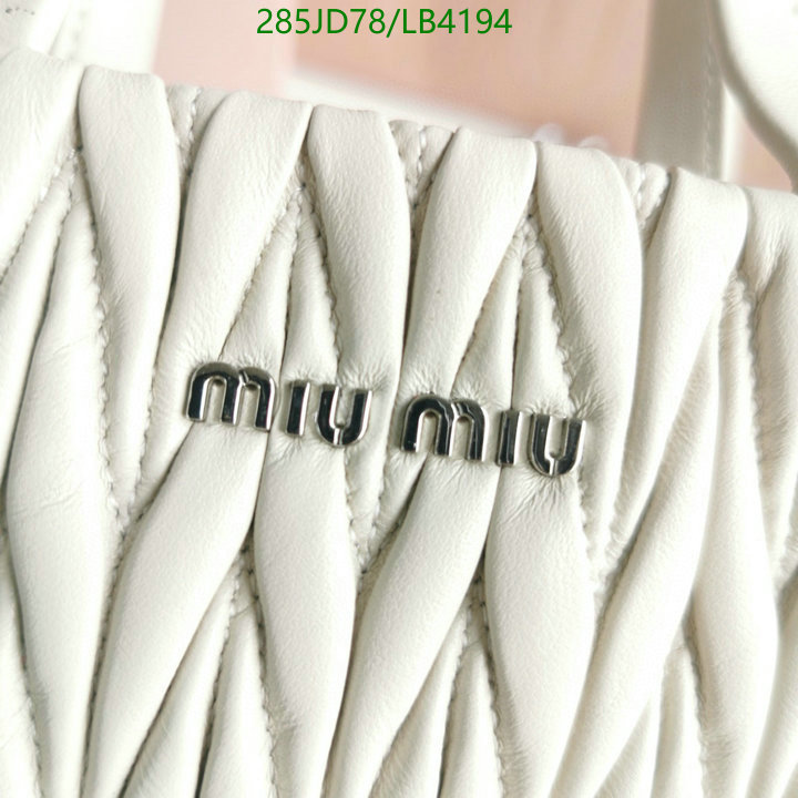 Miu Miu Bag-(Mirror)-Diagonal-,Code: LB4194,$: 285USD