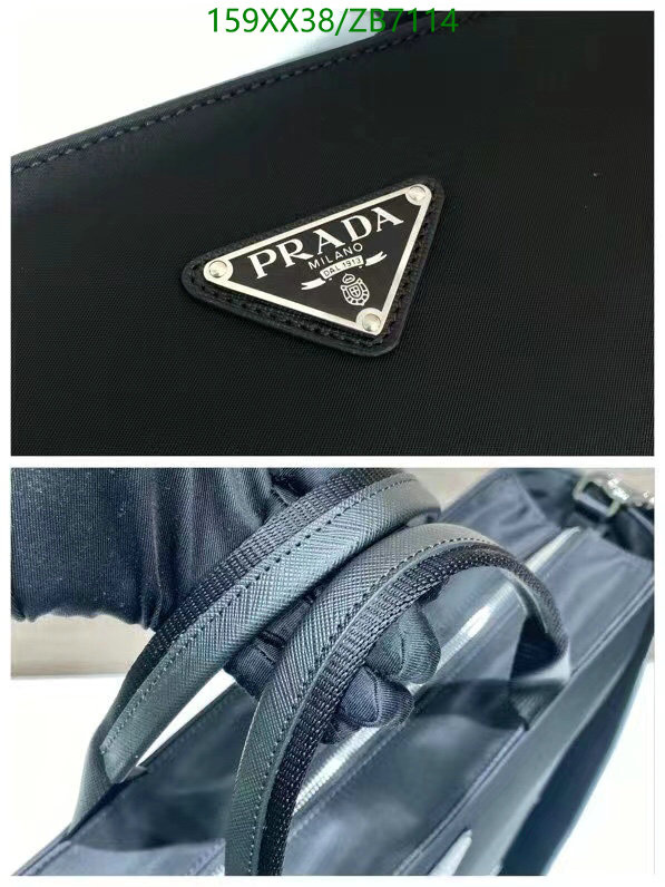 Prada Bag-(Mirror)-Handbag-,Code: ZB7114,$: 159USD