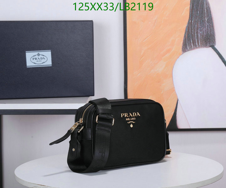 Prada Bag-(Mirror)-Diagonal-,Code: LB2119,$: 125USD