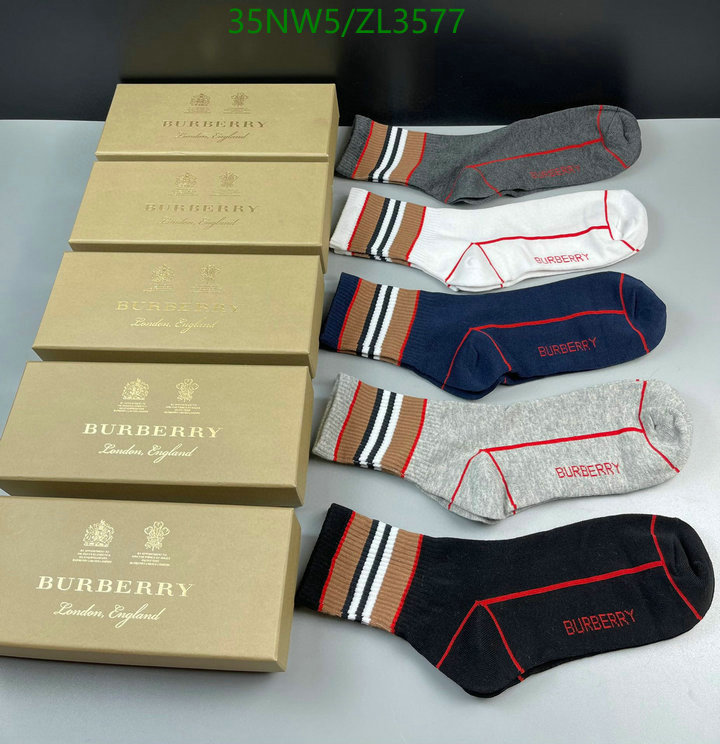 Sock-Burberry, Code: ZL3577,$: 35USD
