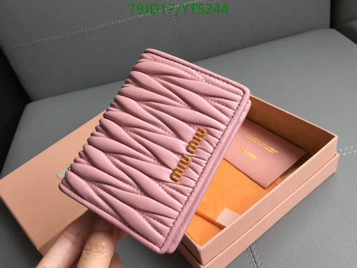 Miu Miu Bag-(Mirror)-Wallet-,Code: YT5244,$: 79USD