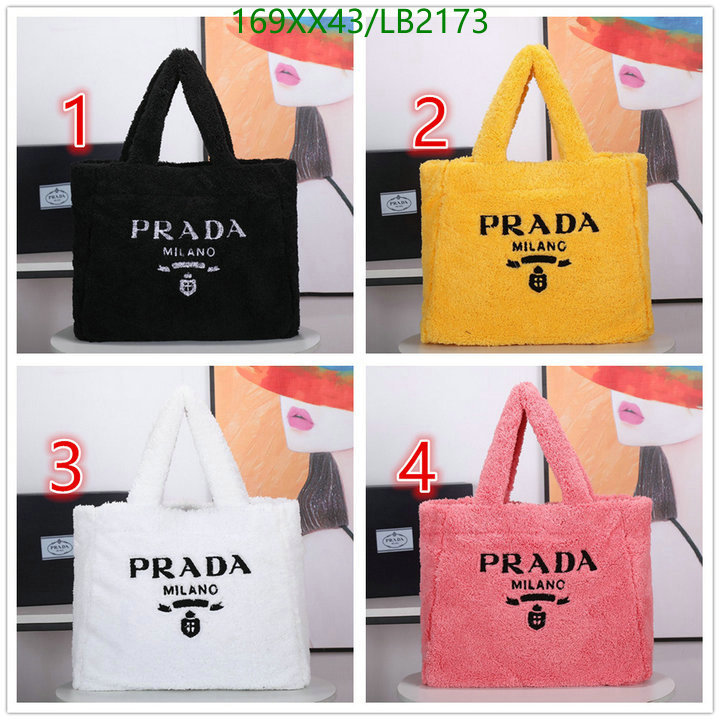 Prada Bag-(Mirror)-Handbag-,Code: LB2173,$: 169USD