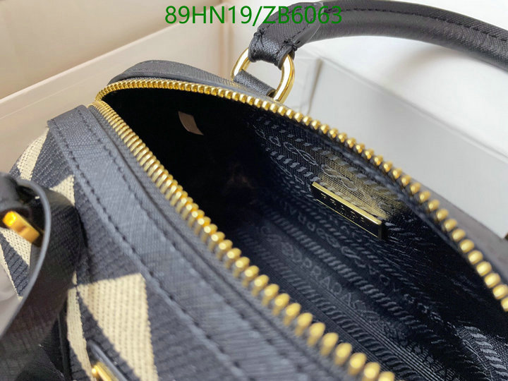 Prada Bag-(4A)-Handbag-,Code: ZB6063,$: 89USD