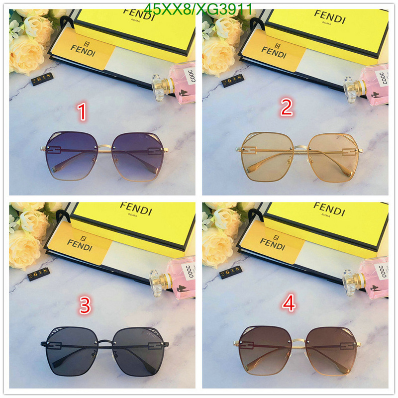 Glasses-Fendi, Code: XG3911,$: 45USD