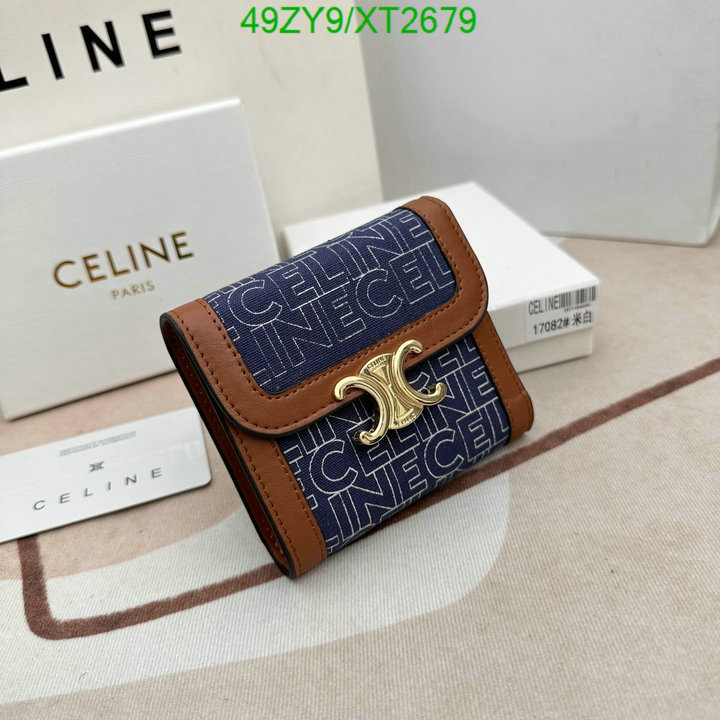 Celine Bag-(4A)-Wallet-,Code: XT2679,$: 49USD