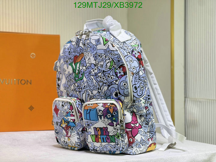 LV Bags-(4A)-Backpack-,Code: XB3972,$: 129USD