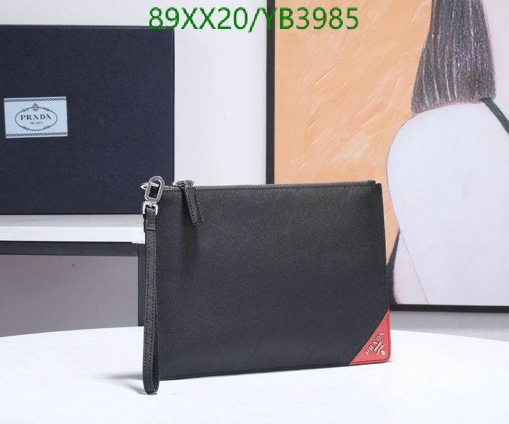 Prada Bag-(Mirror)-Clutch-,Code: YB3985,$: 89USD