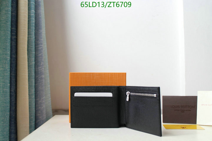 LV Bags-(Mirror)-Wallet-,Code: ZT6709,$: 65USD