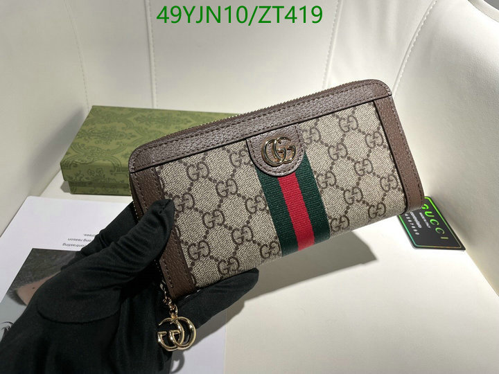 Gucci Bag-(4A)-Wallet-,Code: ZT419,$: 49USD