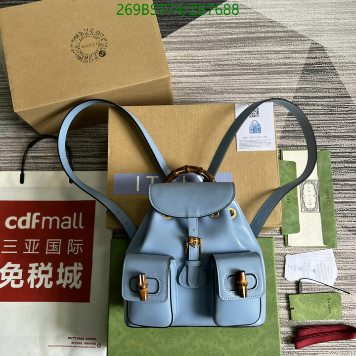 Gucci Bag-(Mirror)-Backpack-,Code: ZB7688,$: 269USD