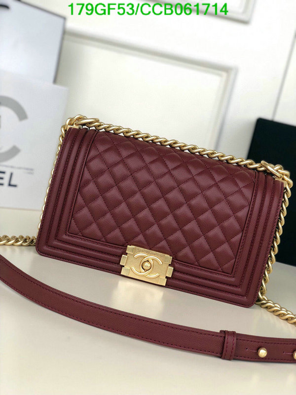 Chanel Bags -(Mirror)-Le Boy,Code: CCB061714,$: 179USD