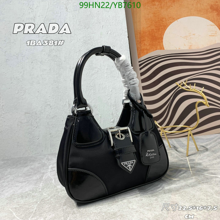 Prada Bag-(4A)-Handbag-,Code: YB7610,$: 99USD