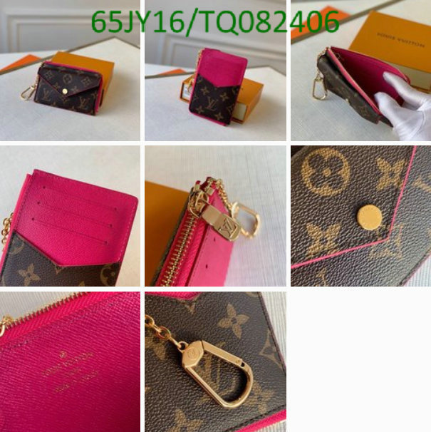 LV Bags-(Mirror)-Wallet-,Code: TQ082406,$: 65USD