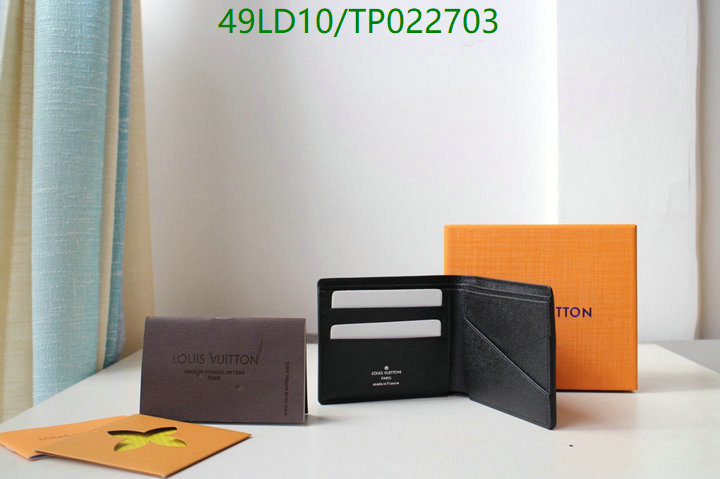 LV Bags-(Mirror)-Wallet-,Code: TP022703,$: 49USD