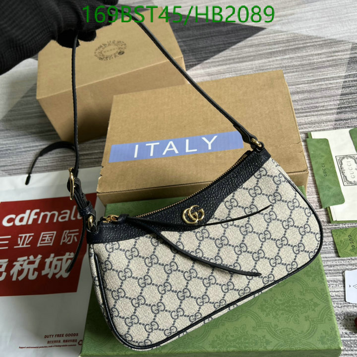 Gucci Bag-(Mirror)-Diagonal-,Code: HB2089,$: 169USD