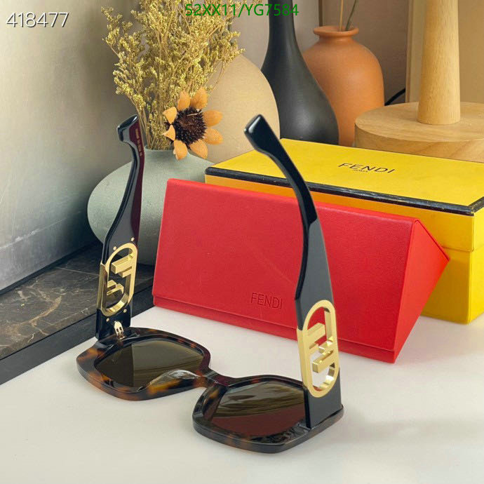 Glasses-Fendi, Code: YG7584,$: 52USD