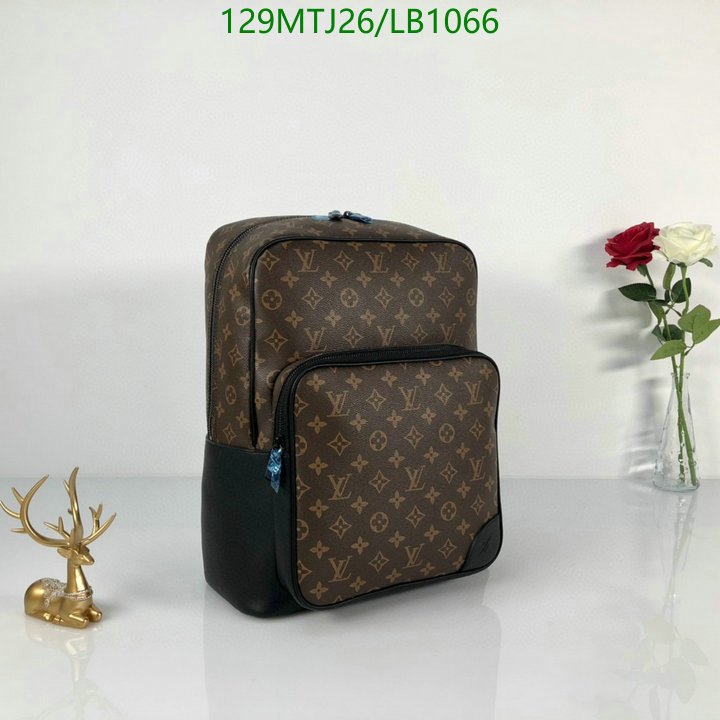 LV Bags-(4A)-Backpack-,Code: LB1066,$: 129USD