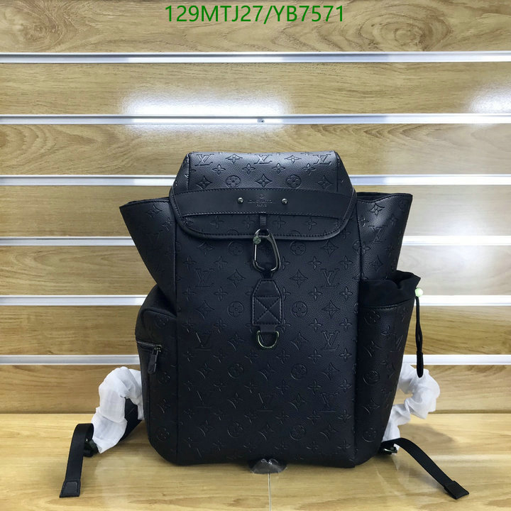 LV Bags-(4A)-Backpack-,Code: YB7571,$: 129USD