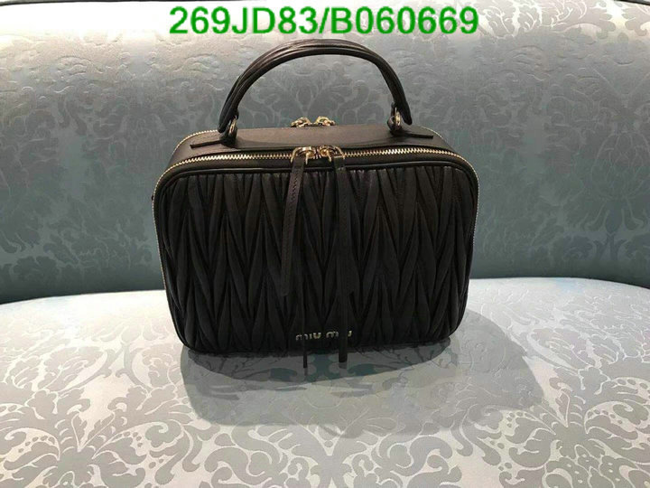 Miu Miu Bag-(Mirror)-Handbag-,Code: B060669,$: 269USD