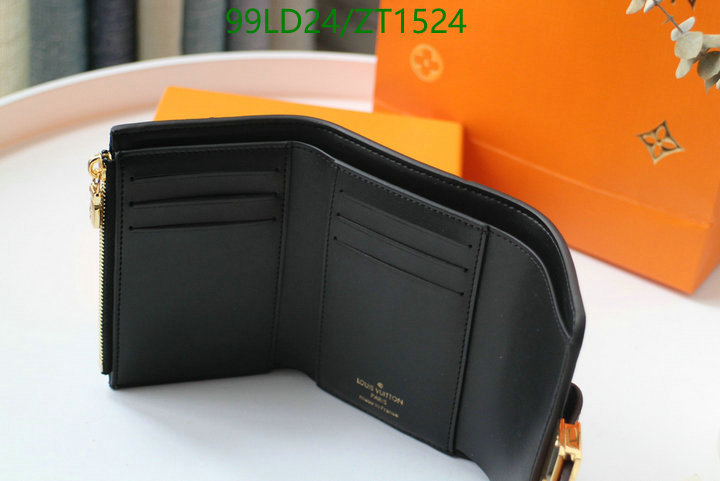 LV Bags-(Mirror)-Wallet-,Code: ZT1524,$: 99USD