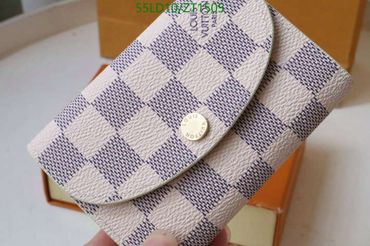 LV Bags-(Mirror)-Wallet-,Code: ZT1505,$: 55USD