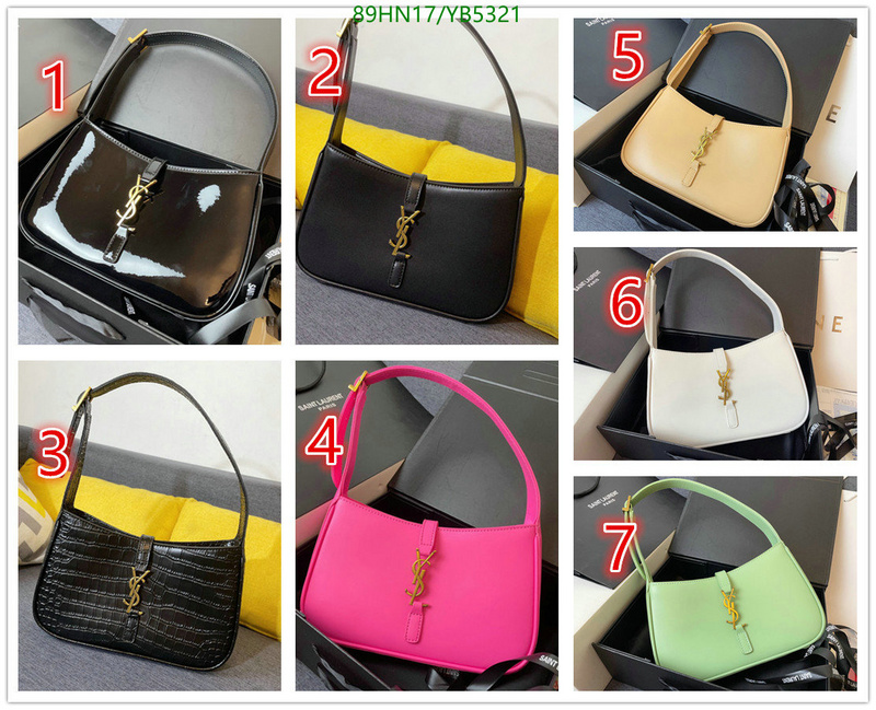 YSL Bag-(4A)-Handbag-,Code: YB5321,$: 89USD