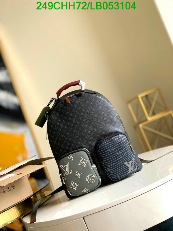 LV Bags-(Mirror)-Backpack-,Code:LB053104,$: 249USD