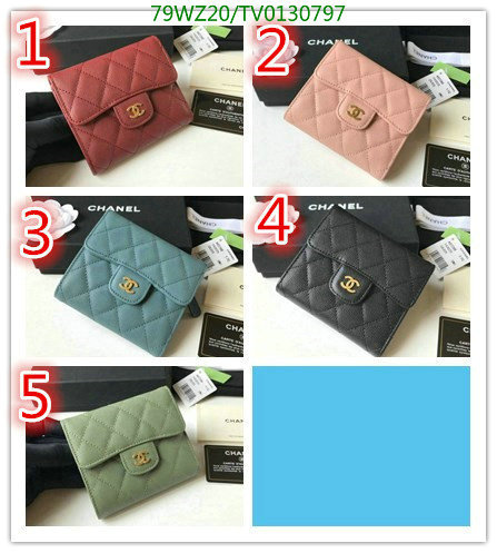 Chanel Bags ( 4A )-Wallet-,Code: TV0130797,$: 79USD