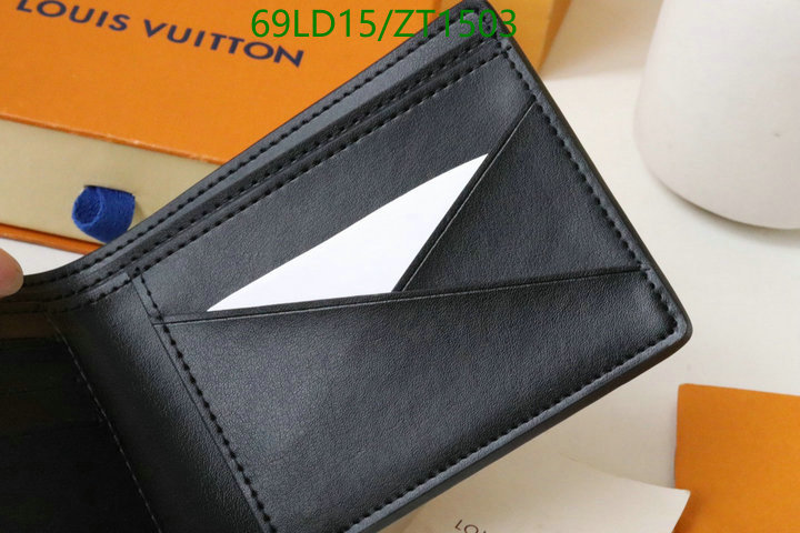 LV Bags-(Mirror)-Wallet-,Code: ZT1503,$: 69USD