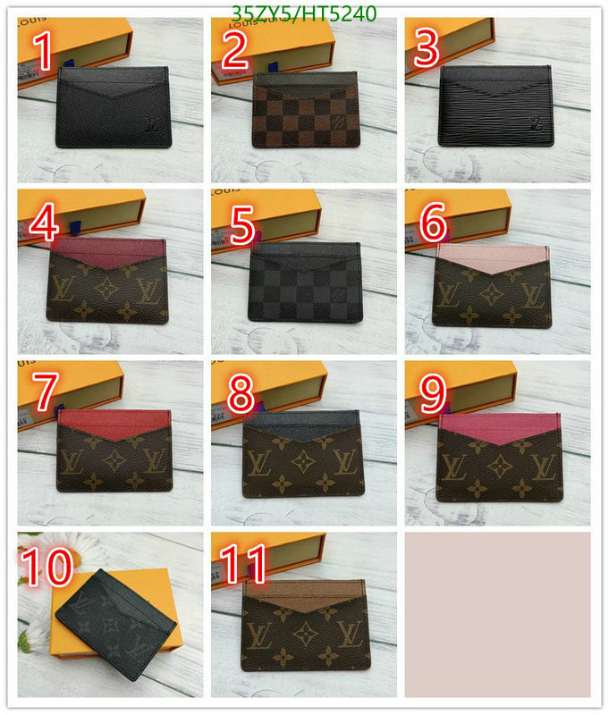 LV Bags-(4A)-Wallet-,Code: HT5240,$: 35USD