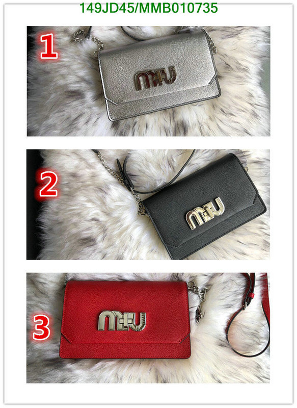 Miu Miu Bag-(Mirror)-Diagonal-,Code: MMB010735,$: 149USD