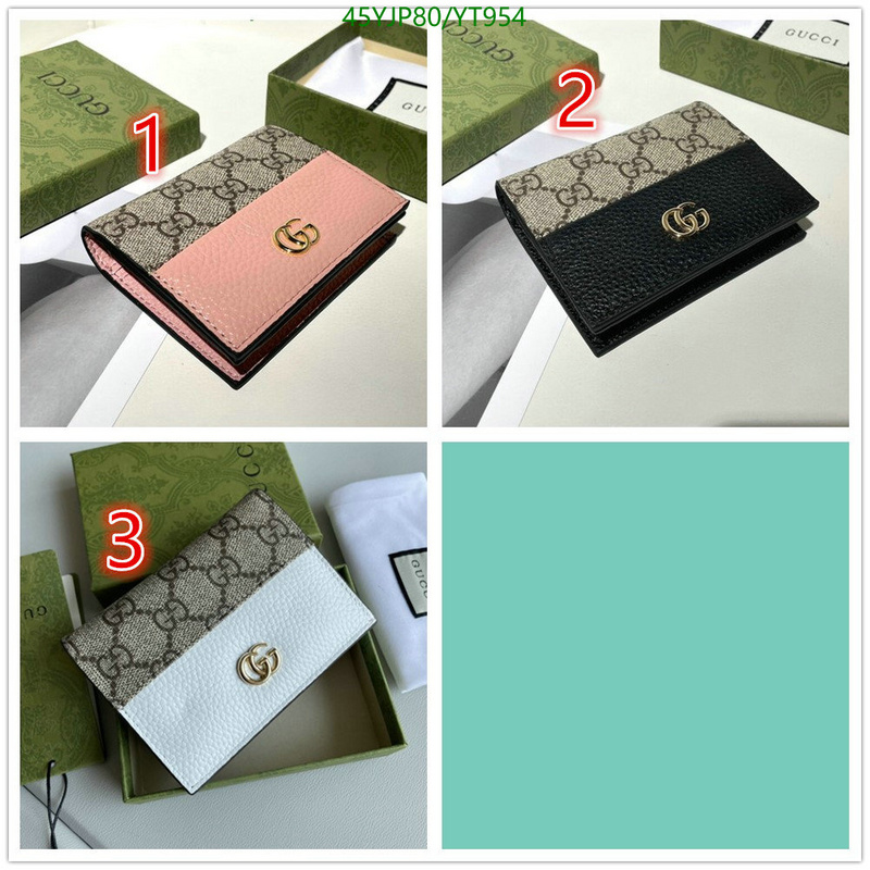 Gucci Bag-(4A)-Wallet-,Code: YT954,$: 45USD