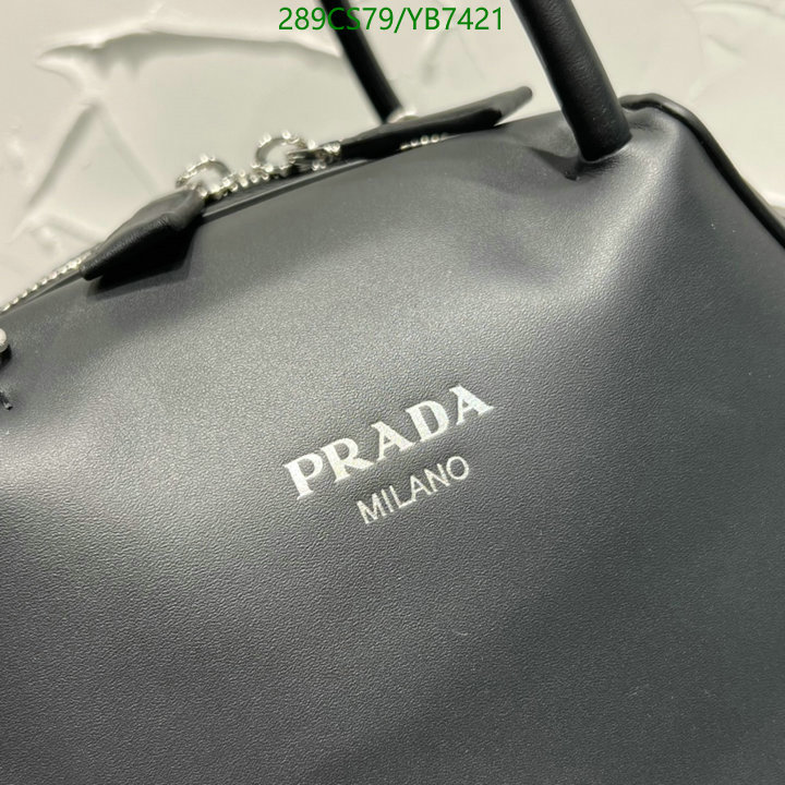 Prada Bag-(Mirror)-Handbag-,Code: YB7421,$: 289USD