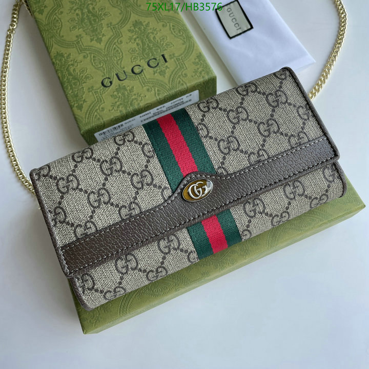 Gucci Bag-(4A)-Diagonal-,Code: HB3576,$: 75USD