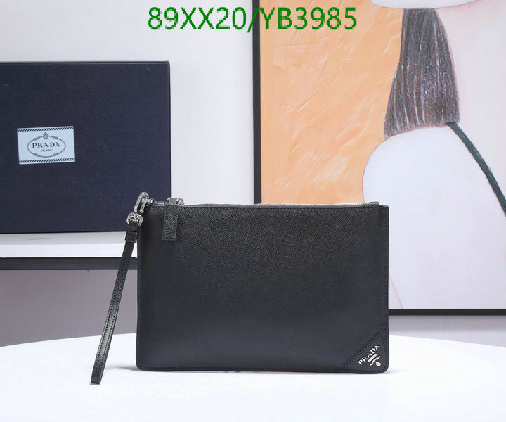 Prada Bag-(Mirror)-Clutch-,Code: YB3985,$: 89USD