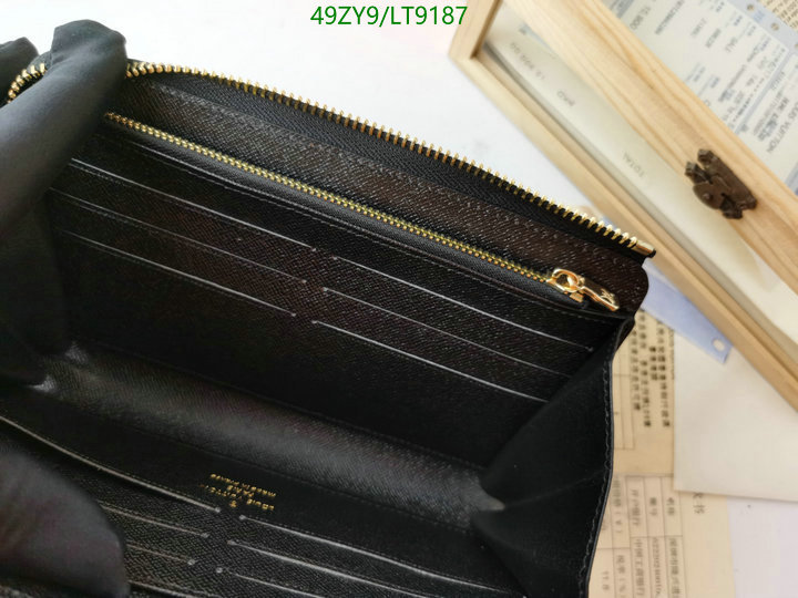 LV Bags-(4A)-Wallet-,Code: LT9187,$: 49USD