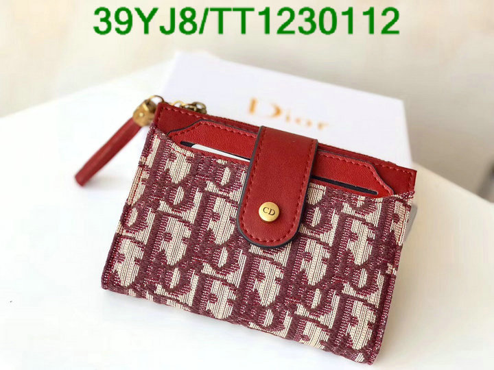 Dior Bags-(4A)-Wallet,Code: TT1230112,$: 39USD