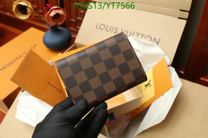 LV Bags-(Mirror)-Wallet-,Code: YT7566,$: 65USD