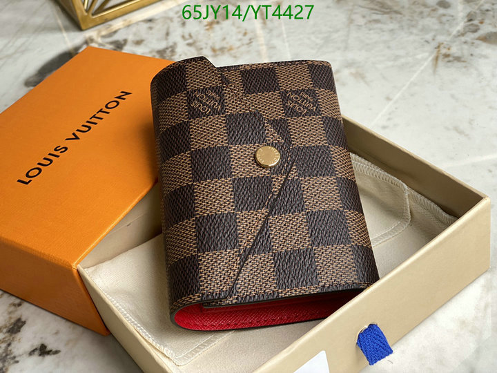 LV Bags-(Mirror)-Wallet-,Code: YT4427,$: 65USD