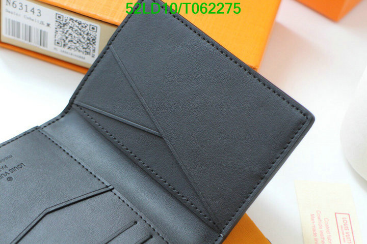 LV Bags-(Mirror)-Wallet-,Code: T062275,$: 52USD