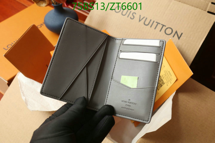 LV Bags-(Mirror)-Wallet-,Code: ZT6601,$: 75USD