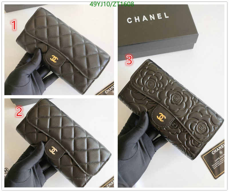 Chanel Bags ( 4A )-Wallet-,Code: ZT1608,$: 49USD