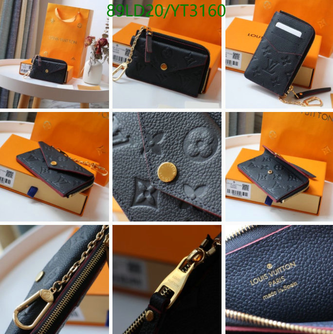 LV Bags-(Mirror)-Wallet-,Code: YT3160,$: 89USD