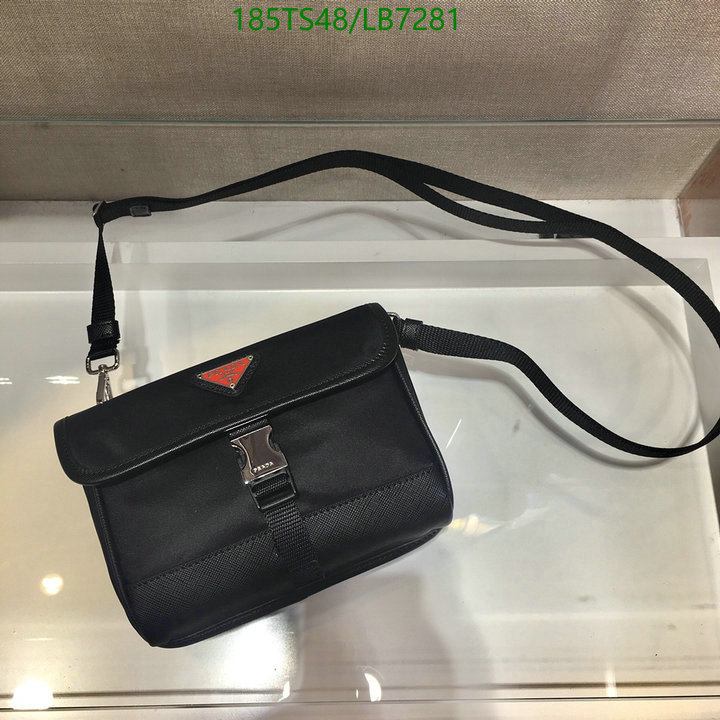 Prada Bag-(Mirror)-Diagonal-,Code: LB7281,$: 185USD