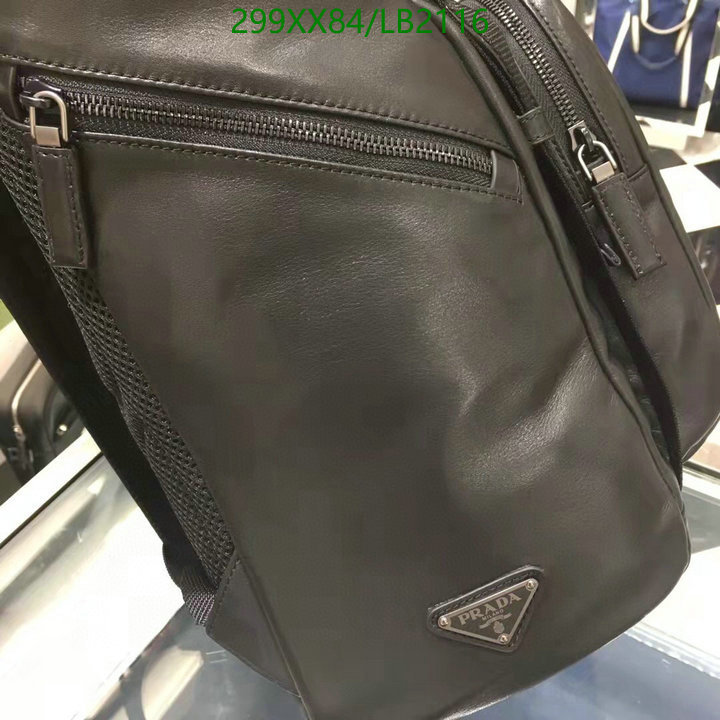 Prada Bag-(Mirror)-Backpack-,Code: LB2116,$: 299USD