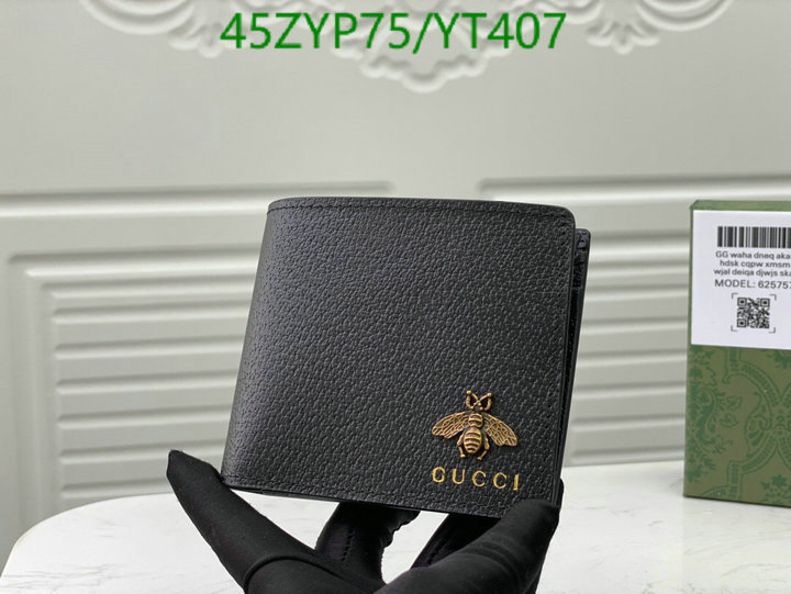 Gucci Bag-(4A)-Wallet-,Code: YT407,$: 45USD